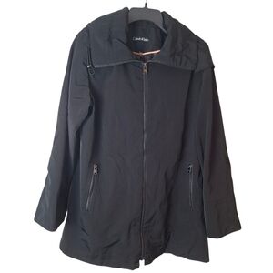 Calvin Klein Men's Black Adjustable Hoodie Jacket Size M